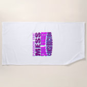 Serviette De Plage mignon Born encore Christian (Devant)