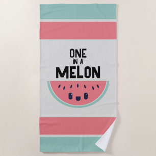 Serviette De Plage Mignon One In A Melon Pastèque