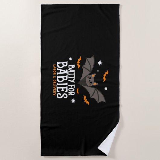 Serviette De Plage Mignonne Batty Pour Bébés Travail Et Livraison Inf (Devant)