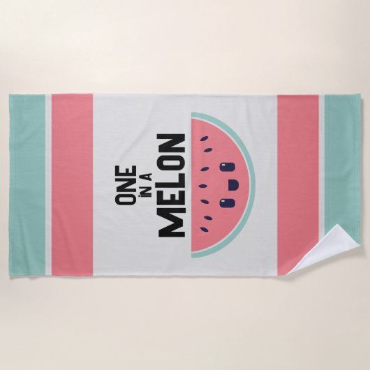 Serviette De Plage Mignonne Dans Un Melon Watermelon (Devant)