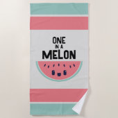 Serviette De Plage Mignonne Dans Un Melon Watermelon (Devant)