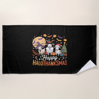 Serviette De Plage Mignonne Flamant rose Thanksgiving Je ne suis pas 