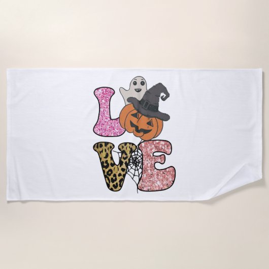 Serviette De Plage Mignonne infirmière fantôme Halloween (Devant)