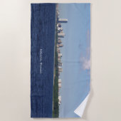serviette de plage Milwaukee Skyline (Devant)