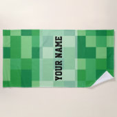 Serviette De Plage Minecraft Personalized Beach Towel (Devant)
