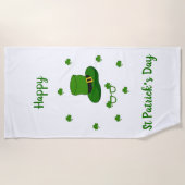 Serviette De Plage Mini Mignonne Bonne St Patrick Joyeuse Journée (Devant)