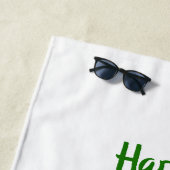 Serviette De Plage Mini Mignonne Bonne St Patrick Joyeuse Journée (En situation)