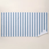 Serviette De Plage Minimal Blue Stripes Modern Pattern Design (Devant)