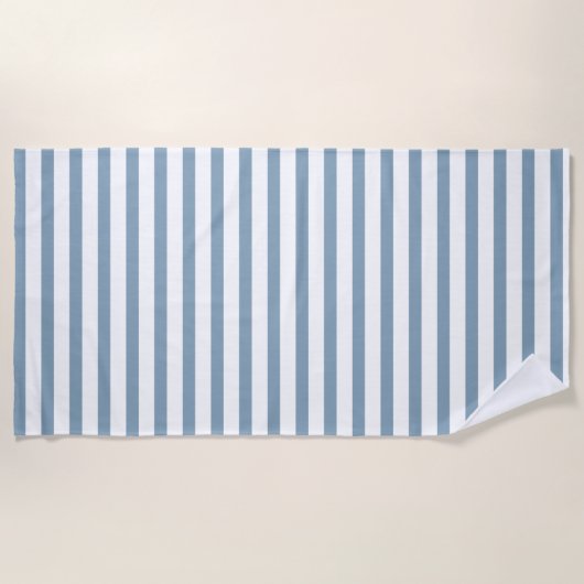 Serviette De Plage Minimal Blue Stripes Modern Pattern Design (Devant)