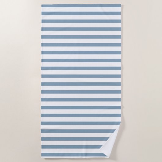 Serviette De Plage Minimal Blue Stripes Modern Pattern Design (Devant)