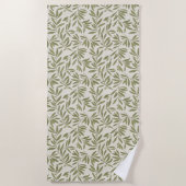 Serviette De Plage Minimal Olive Branch Pattern (Devant)