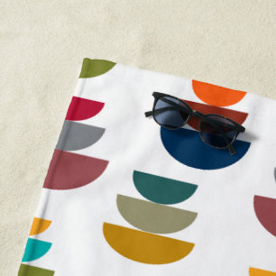 Serviette De Plage Minimalisme Lumineux Moderne Du Milieu Du Siècle