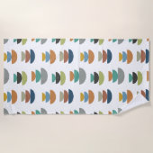 Serviette De Plage Minimalisme moderne du milieu du siècle (Devant)