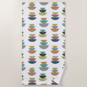 Serviette De Plage Minimalisme moderne du milieu du siècle (Devant)