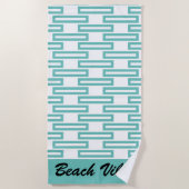 Serviette de plage minimaliste (Devant)