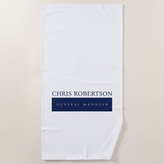 Serviette De Plage Minimaliste Moderne Simple (Devant)