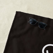 Serviette de plage minimaliste personnalisée pour  (En situation)