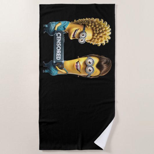 Serviette De Plage Minions hooligans (Devant)