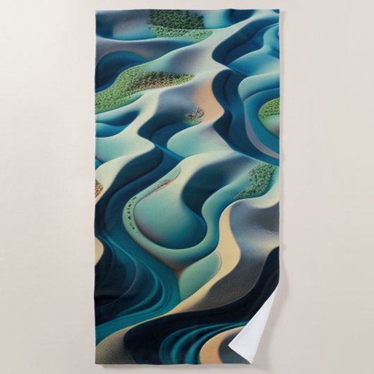 Serviette De Plage Mirage currents (Devant)
