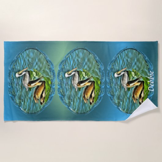 Serviette De Plage Mismaloya Pelicans 0329 (Devant)