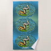 Serviette De Plage Mismaloya Pelicans 0329 (Devant)