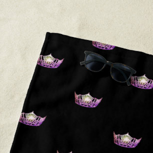 Serviette De Plage Miss America Orchid Crown Beach Towel