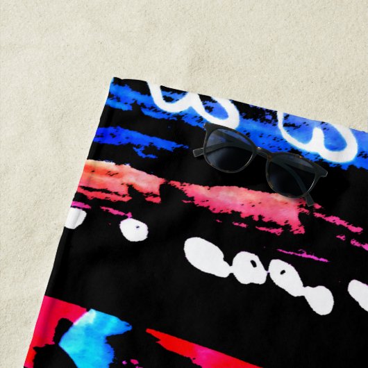 Serviette De Plage mixte arc-en-ciel (En situation)