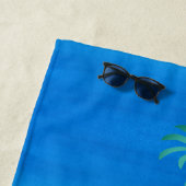 Serviette De Plage Mme Beach Ombre Océan Bleu Vert Mariage Cadeau (En situation)