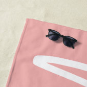 Serviette De Plage MME moderne cadeau d'écriture de manuscrit de (En situation)