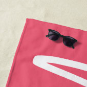 Serviette De Plage MME moderne cadeau d'écriture de manuscrit de (En situation)