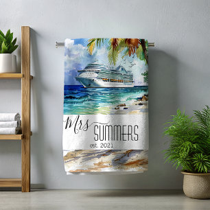 Serviette De Plage Mme Newlysée Bride Beach Cruise