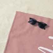 Serviette De Plage Mme Nouvelle Nom Mariée Lune de Miel (En situation)