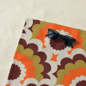 Serviette de plage Mod Mod du siècle rétro (En situation)