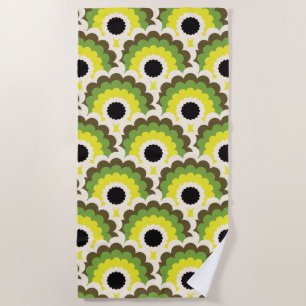 Serviette de plage Mod Mod du siècle rétro