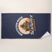 Serviette De Plage Mode de méditation : Résilience activée Bigfoot (Devant)