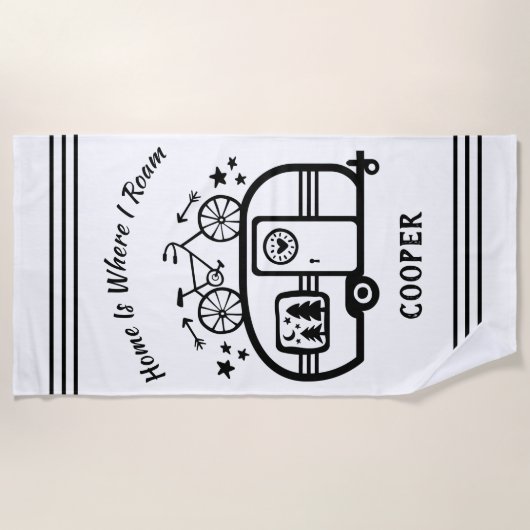 Serviette De Plage Mode de vie rustique fait sur commande de la (Devant)