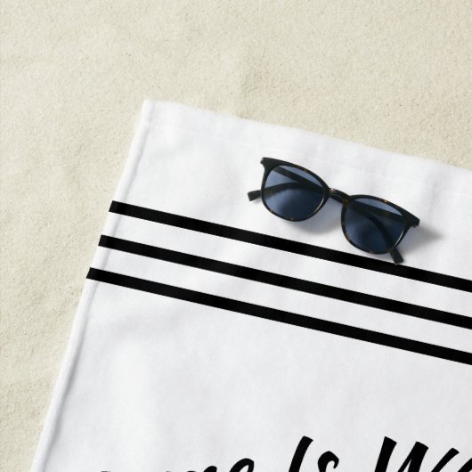 Serviette De Plage Mode de vie rustique fait sur commande de la (En situation)