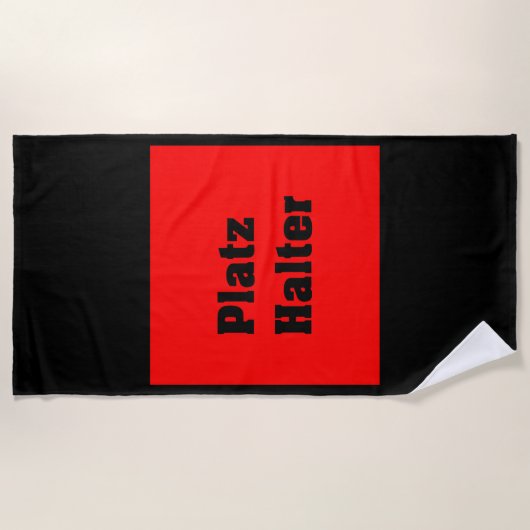 Serviette De Plage modèle (Devant)