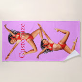 Serviette De Plage Modèle Bikini de danse Thunder_Cove (Devant)