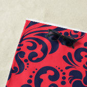 Serviette De Plage Modèle Damask (En situation)