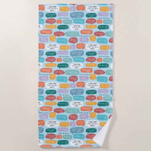 Serviette De Plage Modèle de citation FRIENDS™ (Devant)