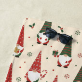 Serviette De Plage Modèle de fête de gnome de Noël (En situation)