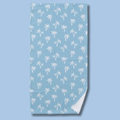Serviette De Plage Modèle de palmier tropical bébé bleu