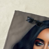 Serviette De Plage Modèle de poison noir Beach Towel (En situation)