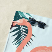 Serviette De Plage Modèle flamant (En situation)