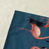 Serviette De Plage Modèle flamant (En situation)