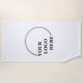 Serviette De Plage Modèle personnalisable Créez votre propre idée cad (Devant)