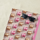 Serviette De Plage Modèles de couronnes en optique 3D  (En situation)