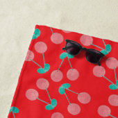 Serviette De Plage Modern Cherries Pattern (En situation)