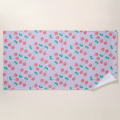 Serviette De Plage Modern Cherries Pattern (Devant)